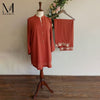Rust with Embroidered Trouser