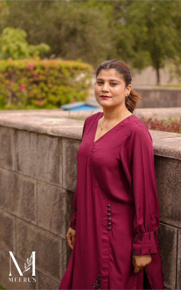 Burgundy Finery - 2 Pc