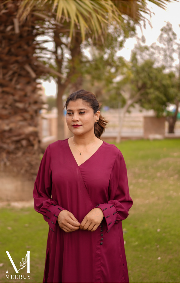 Burgundy Finery - 2 Pc