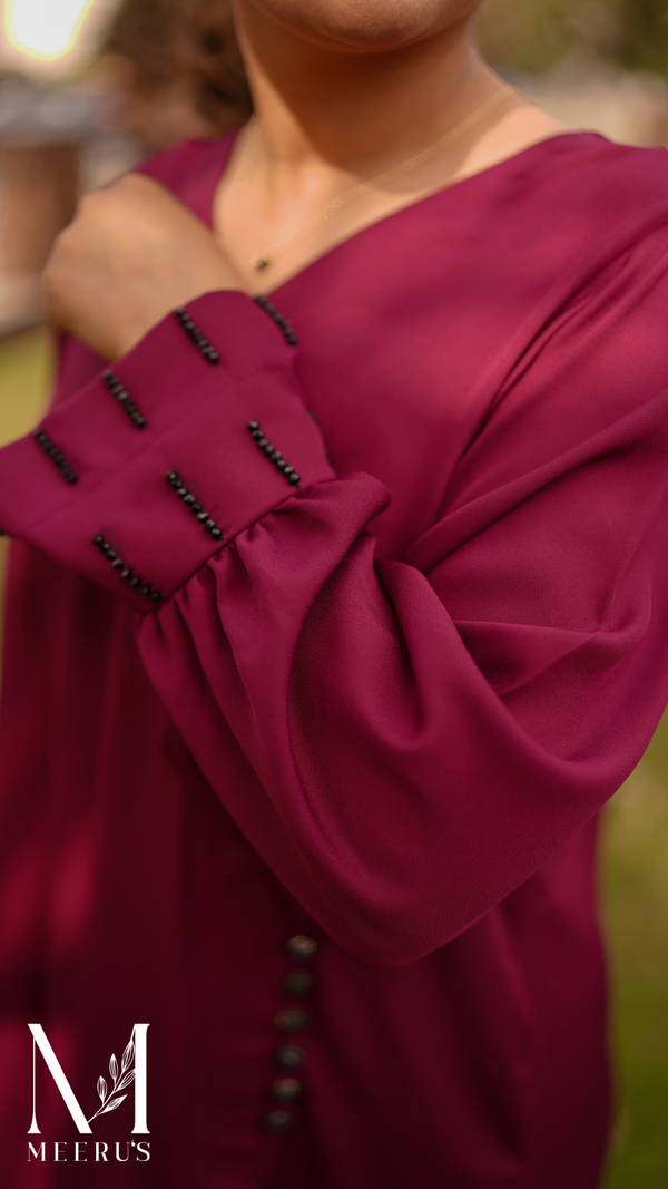 Burgundy Finery - 2 Pc