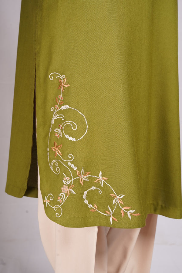 Olive luxe shirt