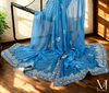 Chiffon Dupattas (Block Print Finished with Gota Lace)