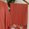 Rust with Embroidered Trouser