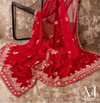 Chiffon Dupattas (Block Print Finished with Gota Lace)