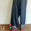 Black Embroidered
